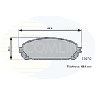 Pastillas Freno COMLINE CBP06113 3