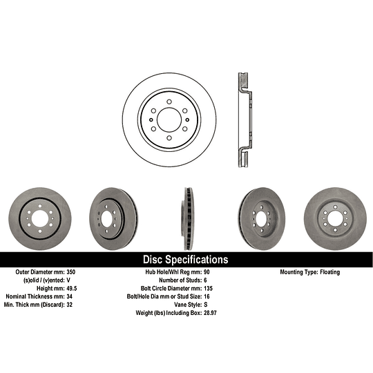 Disco Freno POWERSTOP AR85108