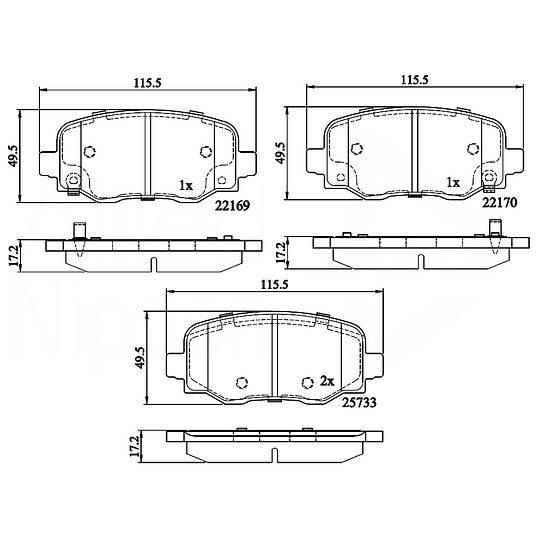Pastillas Freno COMLINE CBP32303