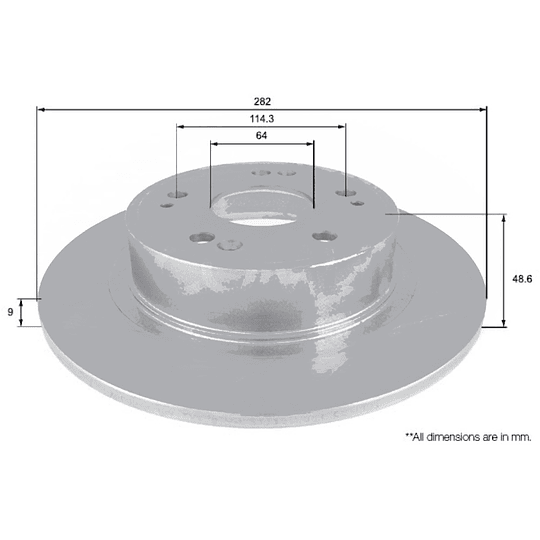Disco Freno MOTAQUIP LVBD1520