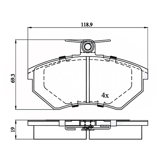 Pastillas Freno COMLINE CBP0511