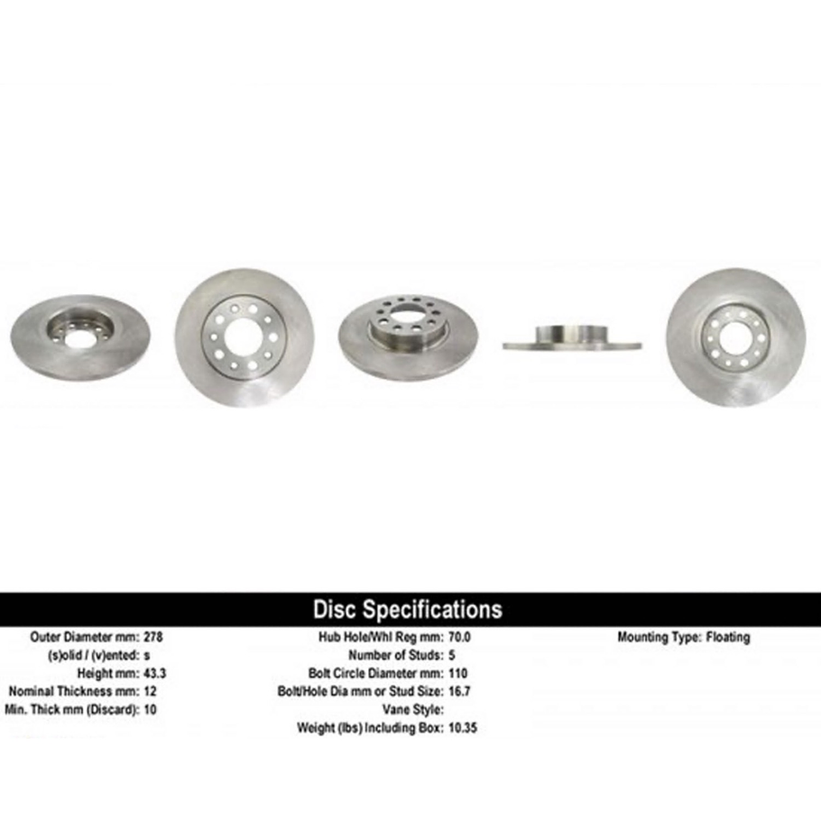 Disco Freno C-TEK 121.58015 1