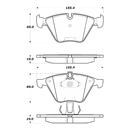 Pastillas Freno COMLINE CBP02100