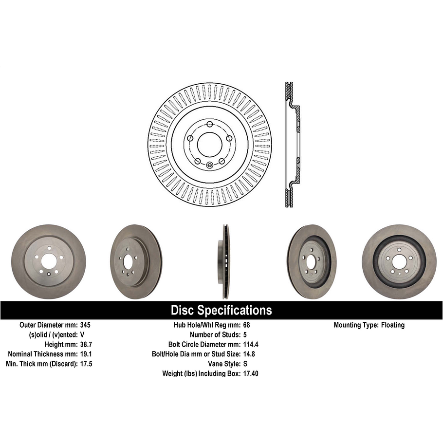 Disco Freno POWERSTOP AR85142 1