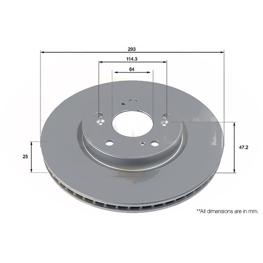 Disco Freno COMLINE ADC4012V 1