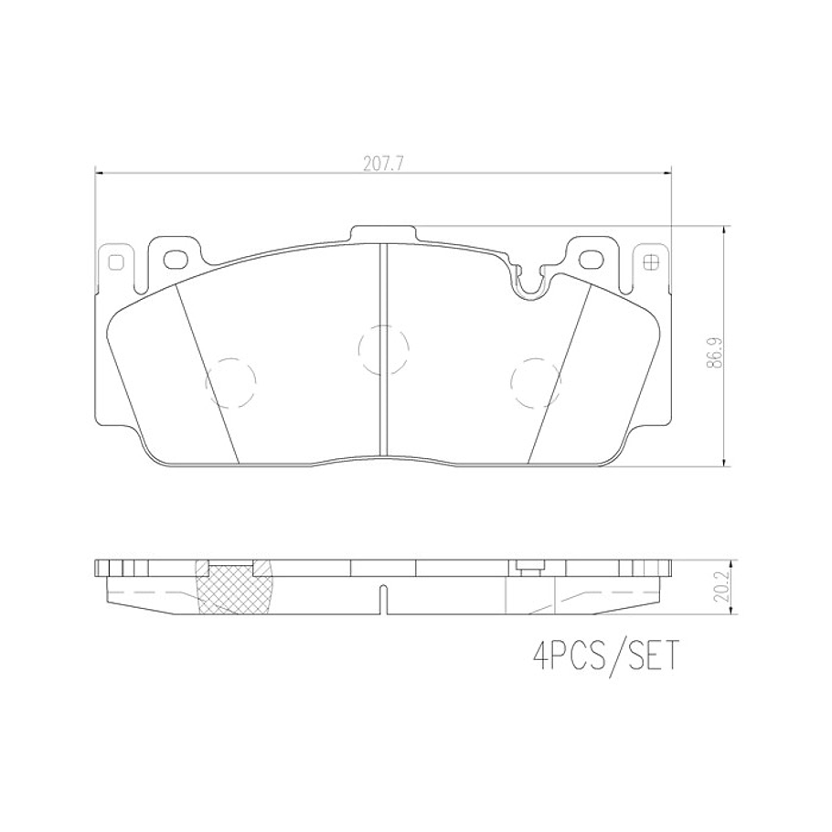 Pastillas Freno BMW M4 2014-2020 Delantero 3