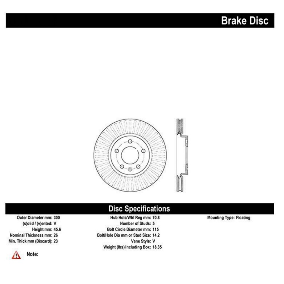 Disco Freno Chevrolet Equinox 2018-2023 Delantero 4