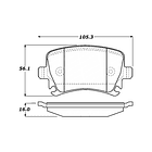 Pastillas Freno Volkswagen Golf Variant 2012-2019 Trasero 4