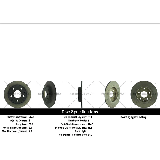 Disco Freno Mazda CX-3 2016-2023 Delantero