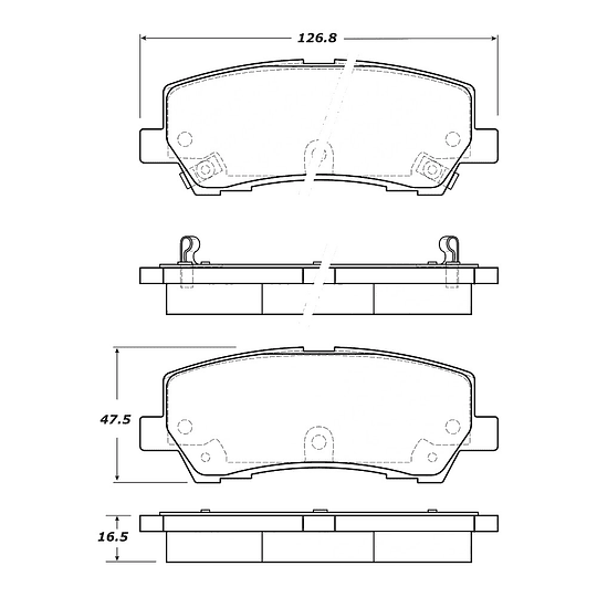 Pastillas Freno Ford Mustang 2015-2023 Trasero