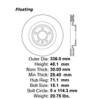 Disco Freno Ford Mustang 2005-2014 Delantero 2