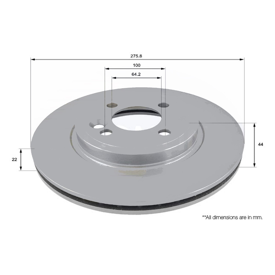 Disco Freno Mini Cooper Convertible 2004-2008 Delantero 4
