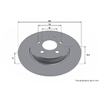Disco Freno Mercedes Benz C160 2015-2021 Trasero 4