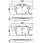 Pastillas Freno Volvo XC60 2018-2023 Trasero 4