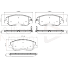 Pastillas Freno Hyundai Santa Fe 2007-2013 Delantero 2