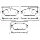 Pastillas Freno Mercedes Benz C200 2015-2021 Delantero 2