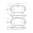 Pastillas Freno Porsche Macan 2014-2023 Trasero 3