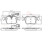 Pastillas Freno Alfa Romeo Giulia 2016-2023 Trasero 2