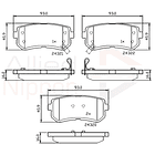 Pastillas Freno Hyundai Sonata 2010-2014 Trasero 3