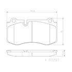 Pastillas Freno Mercedes Benz S500 2006-2013 Delantero 3
