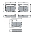 Pastillas Freno Mitsubishi Montero 1999-2006 Trasero 4