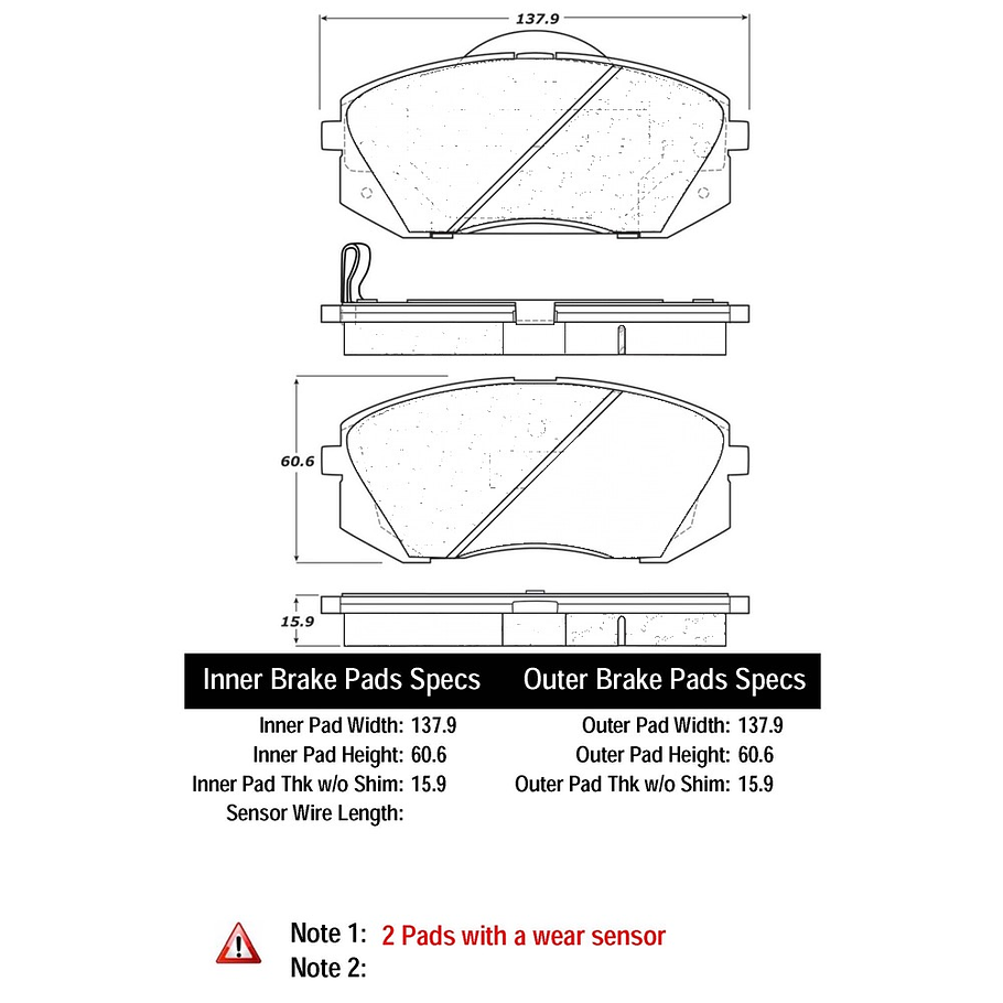 Pastillas Freno Kia Sportage 2010-2015 Delantero 4