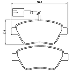 Pastillas Freno Fiat Palio 2011-2017 Delantero 2