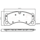 Pastillas Freno Volkswagen Touareg 2011-2018 Delantero 3