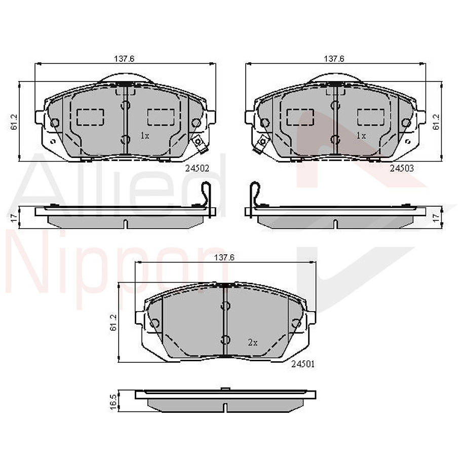 Pastillas Freno Hyundai Sonata 2015-2019 Delantero 4
