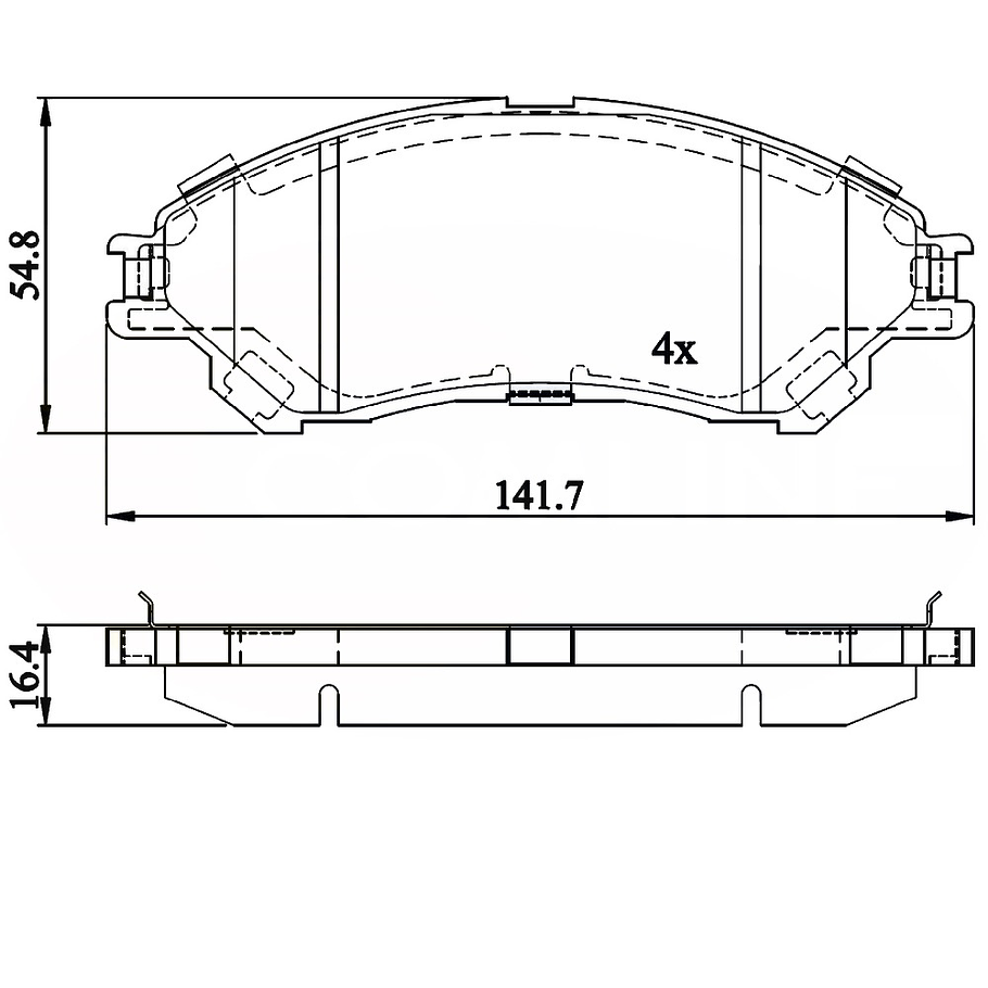 Pastillas Freno Suzuki Vitara 2015-2023 Delantero 4