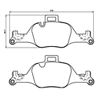 Pastillas Freno BMW 530e 2017-2023 Delantero 4
