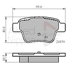 Pastillas Freno Peugeot 207 Break SW 2006-2014 Trasero 2