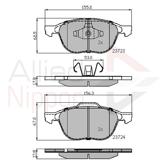 Pastillas Freno Ford Ecosport 2012-2021 Delantero