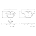 Pastillas Freno BMW 320 Touring 2004-2013 Trasero 3