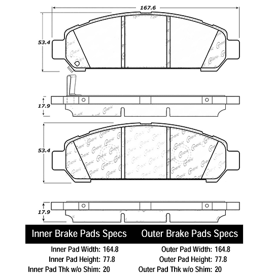 Pastillas Freno Mercedes Benz Sprinter 2006-2018 Trasero