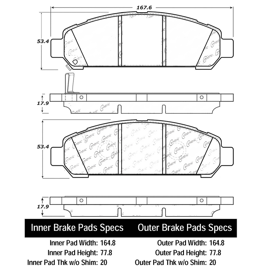 Pastillas Freno Mercedes Benz Sprinter 2006-2018 Trasero 2