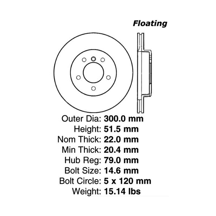 Disco Freno BMW 318d 1997-2006 Delantero 2