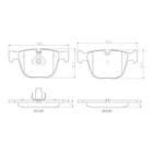 Pastillas Freno BMW 745i 2001-2008 Trasero 3