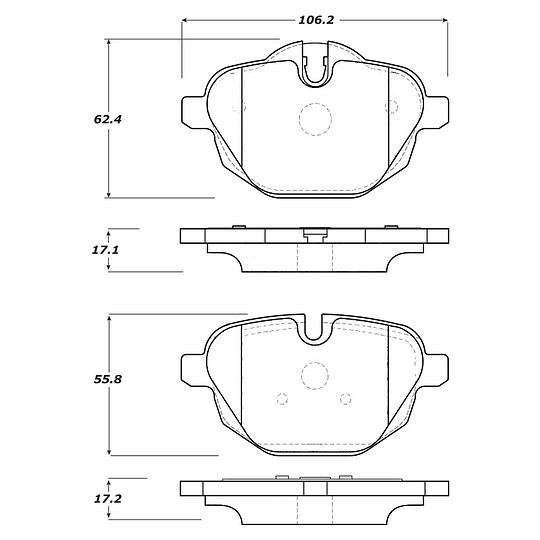 Pastillas Freno BMW Z4 sDrive28i 2009-2016 Trasero