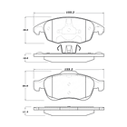 Pastillas Freno Peugeot Partner 2009-2018 Delantero 2