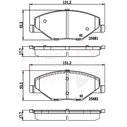 Pastillas Freno Volkswagen Polo 2017-2023 Delantero