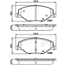 Pastillas Freno Volkswagen Polo 2017-2023 Delantero 3