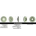 Disco Freno Mercedes Benz C300 2015-2021 Delantero 3