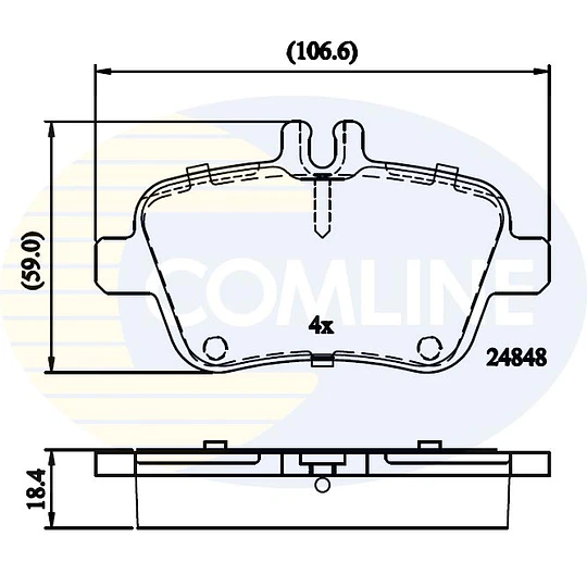 Pastillas Freno Infiniti Q30 2016-2019 Trasero