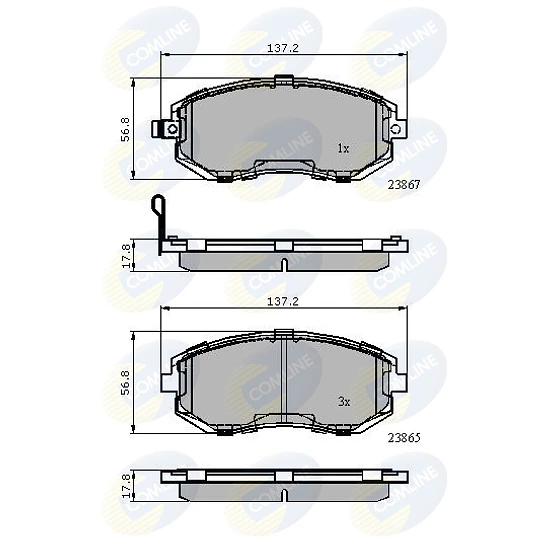 Pastillas Freno Subaru Impreza 2016-2023 Delantero