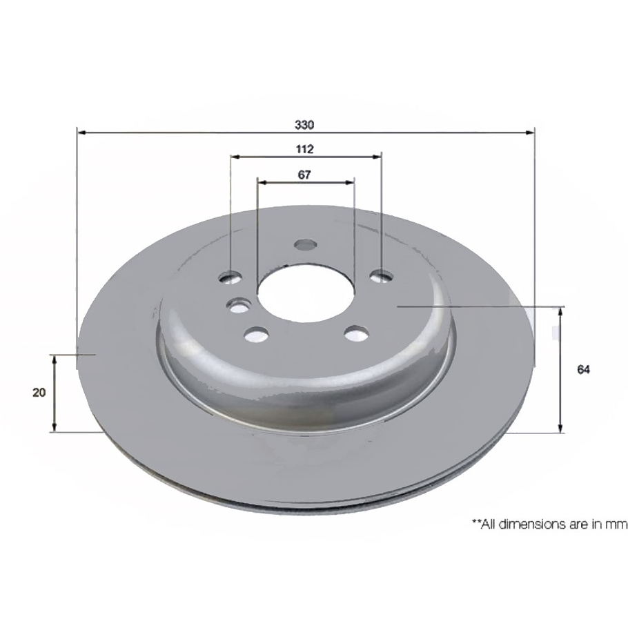 Disco Freno BMW X3 20d 2018-2023 Trasero 3
