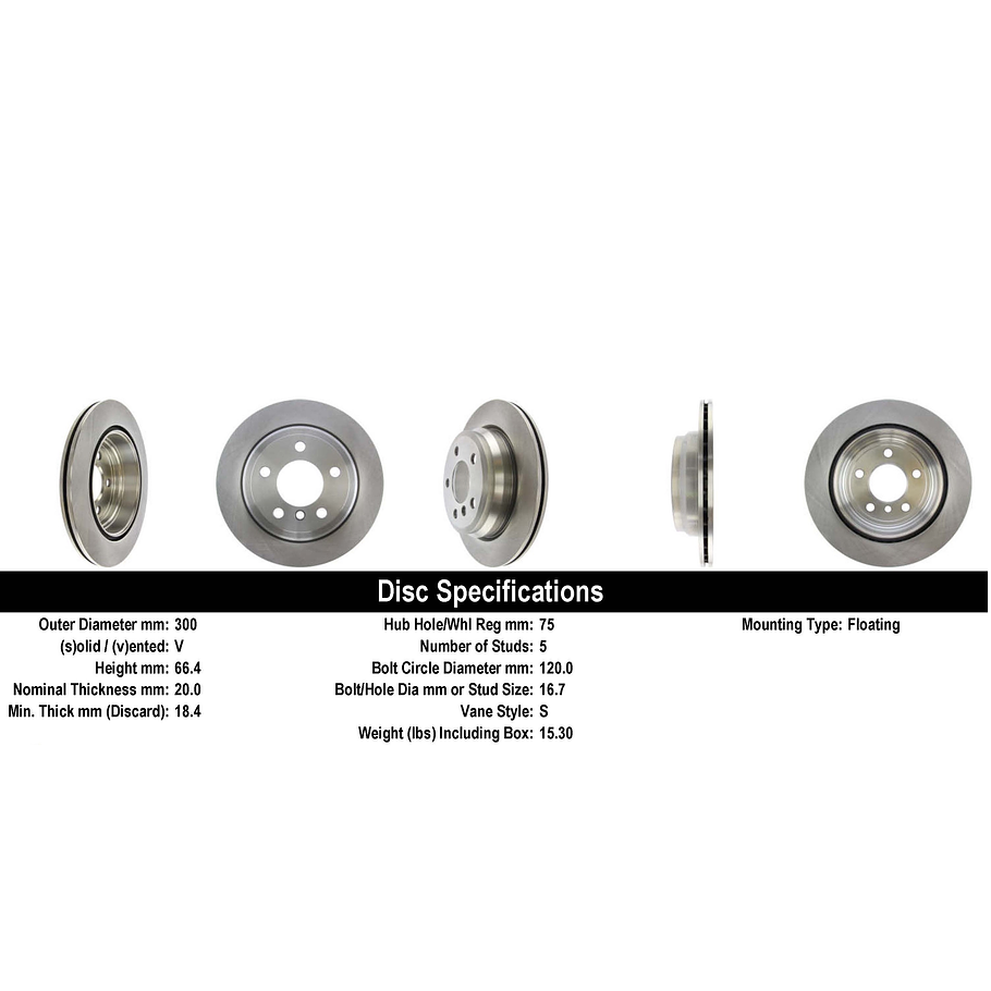 Disco Freno BMW 328d 2011-2019 Trasero 4