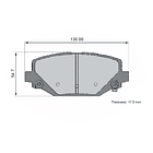 Pastillas Freno RAM C/V Tradesman 2008-2020 Trasero 3