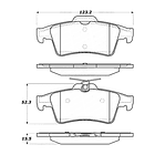 Pastillas Freno Jaguar XJ 2007-2009 Trasero 4