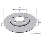 Disco Freno Volkswagen Saveiro 2010-2023 Delantero 4